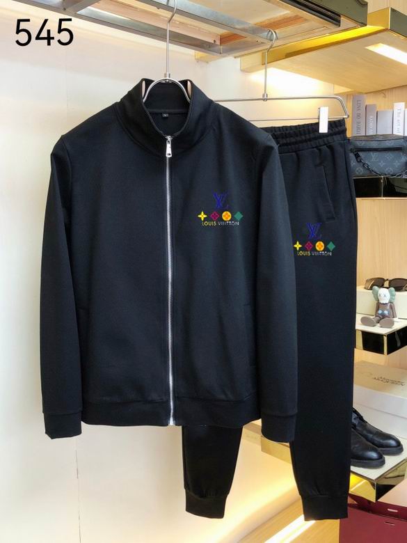 Wholesale Cheap Louis Vuitton Long Sleeve replica Tracksuits for Sale