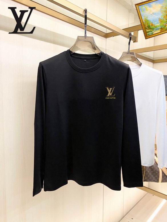 Wholesale Cheap Louis Vuitton Long Sleeve Men T Shirts for Sale