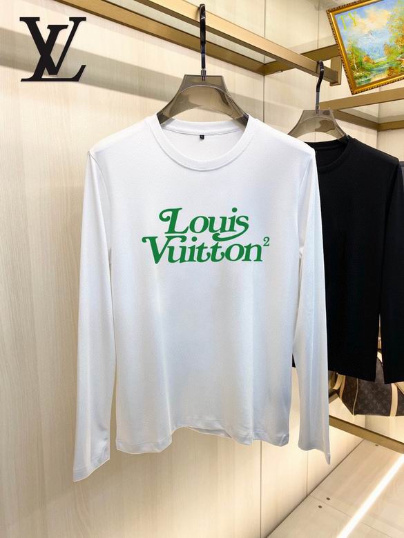 Wholesale Cheap Louis Vuitton Long Sleeve Men T Shirts for Sale