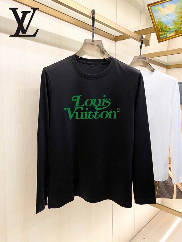 Wholesale Cheap Louis Vuitton Long Sleeve Men T Shirts for Sale