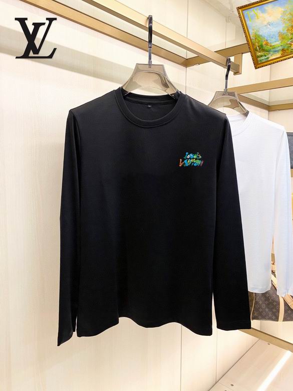 Wholesale Cheap Louis Vuitton Long Sleeve Men T Shirts for Sale