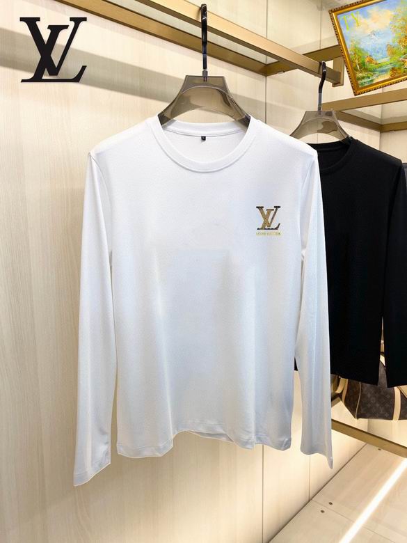 Wholesale Cheap Louis Vuitton Long Sleeve Men T Shirts for Sale