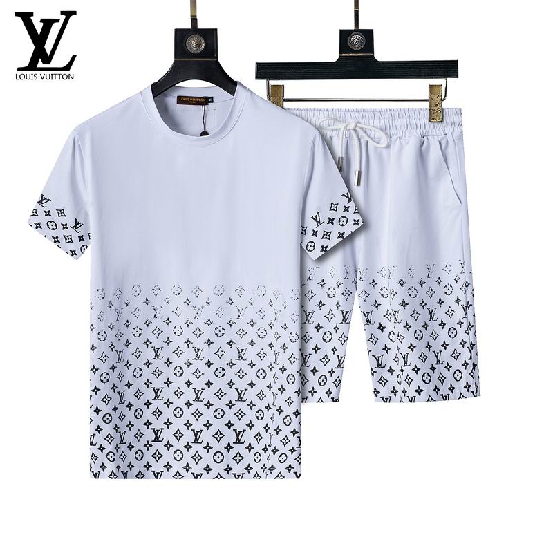 Wholesale Cheap High Quality LV Short Sleeve Designer Tracksuits for Sale