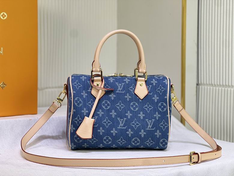 Wholesale Cheap Aaa Louis Vuitton Speedy 25 Monogram Denim Bags for Sale