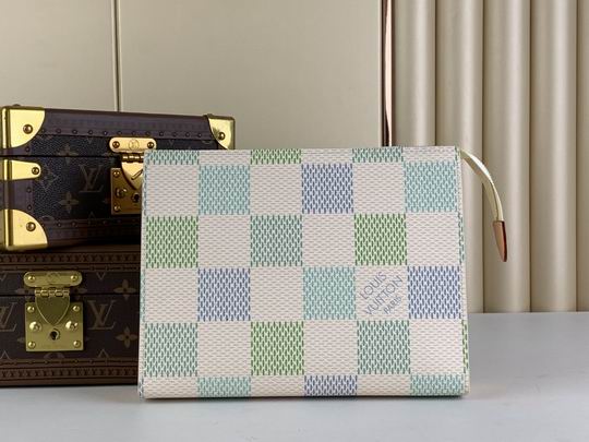 Wholesale Cheap Louis Vuitton Toilet Pouch Damier Canvas Replica Clutches & Pouches for Sale