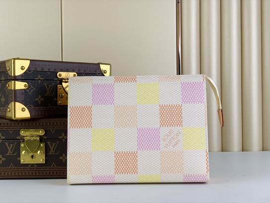 Wholesale Cheap Louis Vuitton Toilet Pouch Damier Canvas Replica Clutches & Pouches for Sale