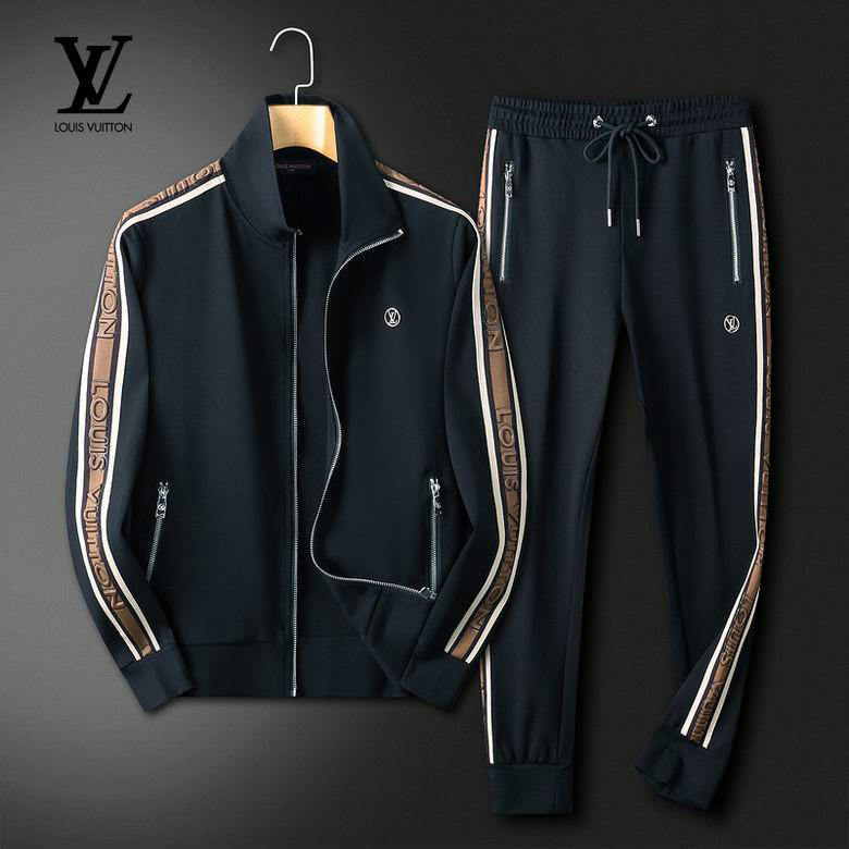 Wholesale Cheap Louis Vuitton Long Sleeve men Tracksuits for Sale