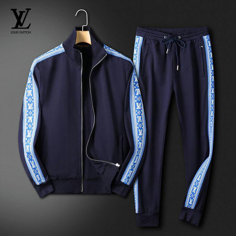 Wholesale Cheap Louis Vuitton Long Sleeve men Tracksuits for Sale