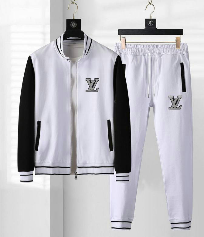 Wholesale Cheap Louis Vuitton Long Sleeve men Tracksuits for Sale