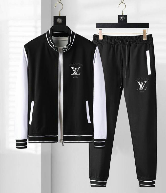 Wholesale Cheap Louis Vuitton Long Sleeve men Tracksuits for Sale