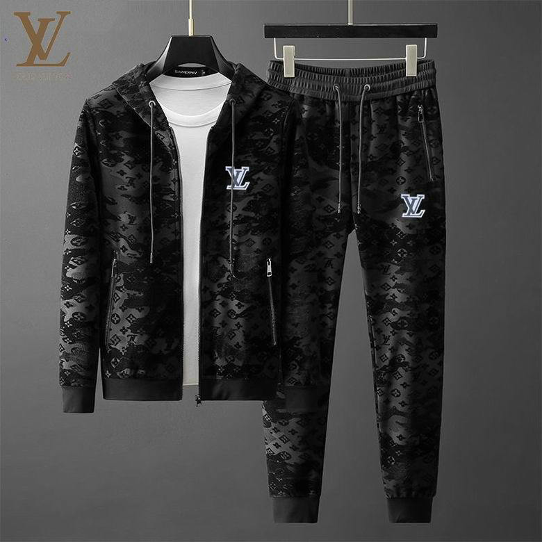 Wholesale Cheap Louis Vuitton Long Sleeve men Tracksuits for Sale