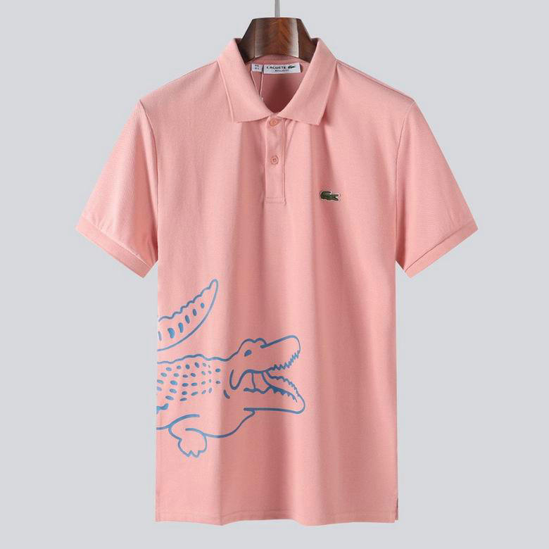 Wholesale Cheap Lacoste Short Sleeve Lapel T Shirts for Sale