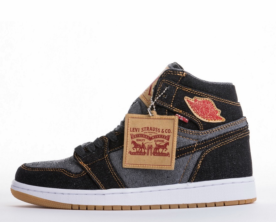 Wholesale Levi's x Air Jordan 1 Retro NRG Denim Sneakers for Sale-114