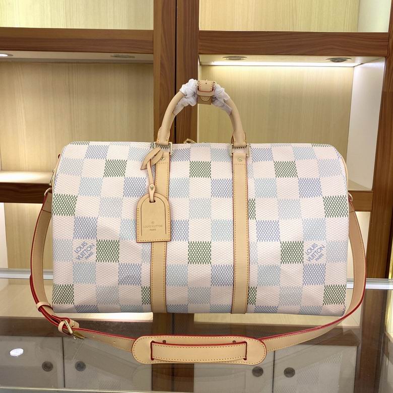 Wholesale Cheap AAA Louis Vuitton Keepall Bandouliere 50 Damier Travel Bags for Sale