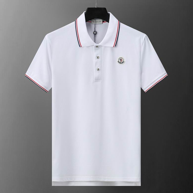 Wholesale Cheap M.oncler Short Sleeve Lapel T Shirts for Sale