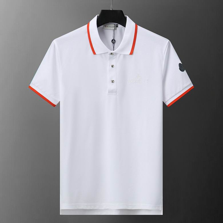 Wholesale Cheap M.oncler Short Sleeve Lapel T Shirts for Sale