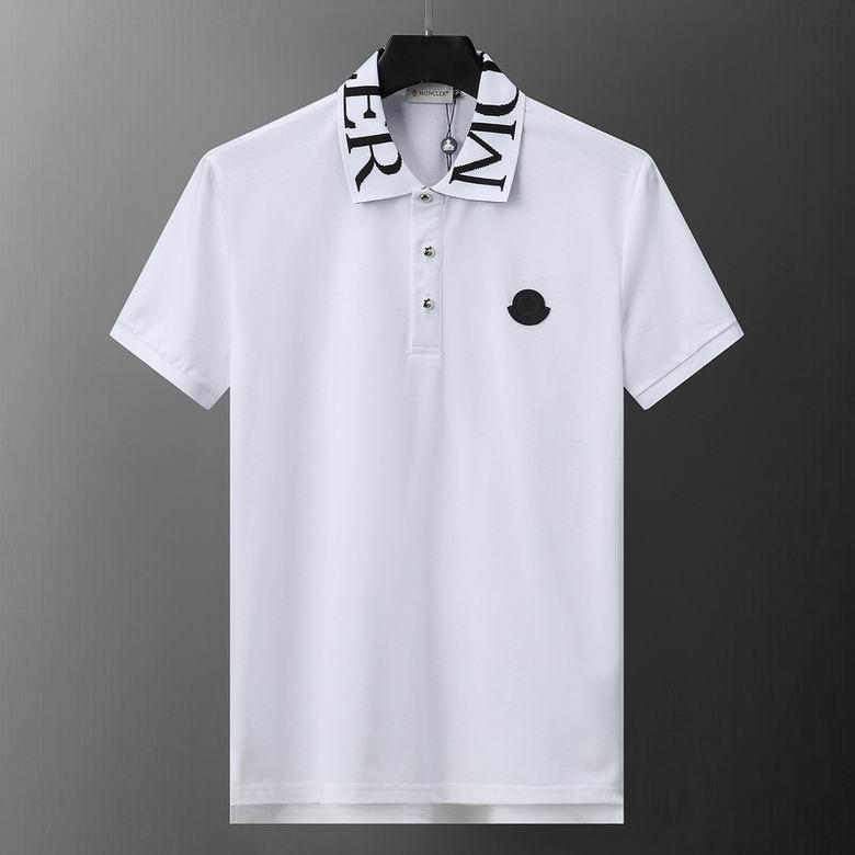 Wholesale Cheap M.oncler Short Sleeve Lapel T Shirts for Sale