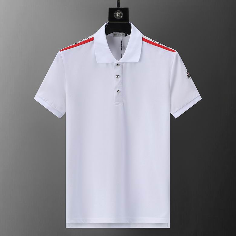 Wholesale Cheap M.oncler Short Sleeve Lapel T Shirts for Sale