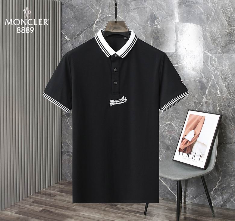 Wholesale Cheap M.oncler Short Sleeve Lapel T Shirts for Sale