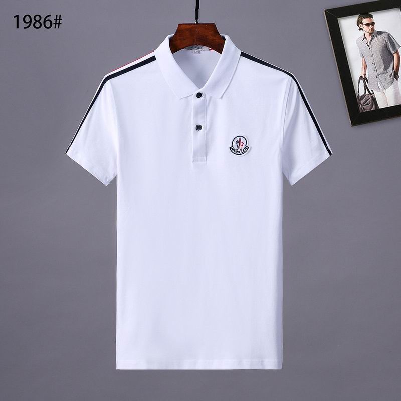 Wholesale Cheap M.oncler Short Sleeve Lapel T Shirts for Sale