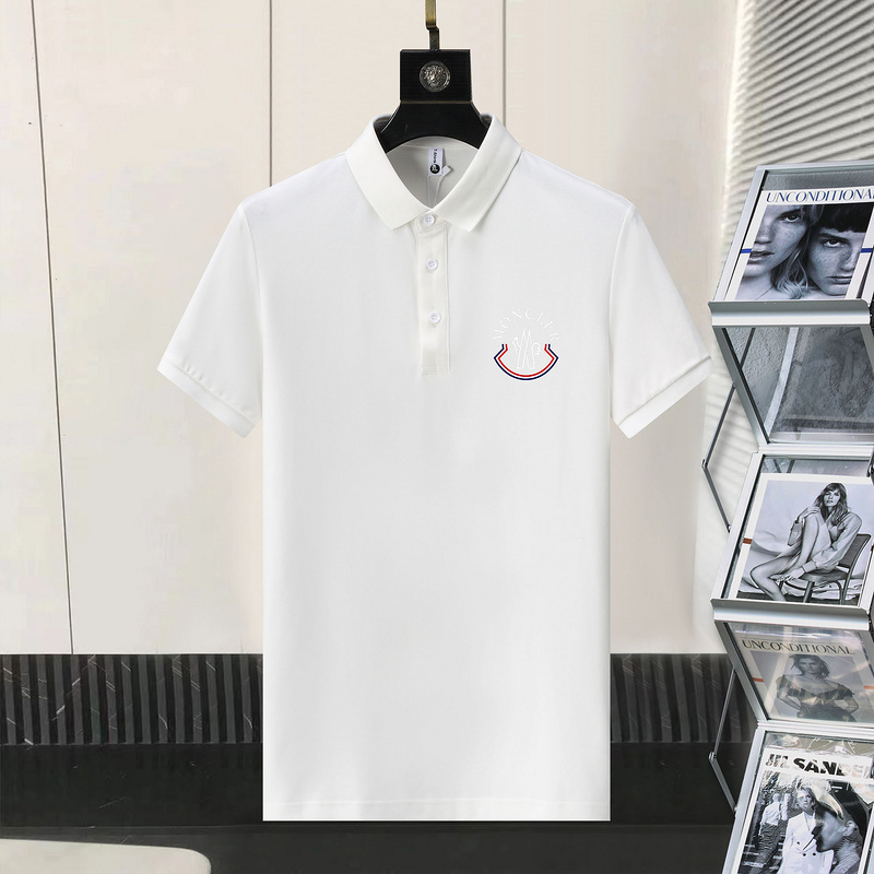 Wholesale Cheap M.oncler Short Sleeve Lapel T Shirts for Sale