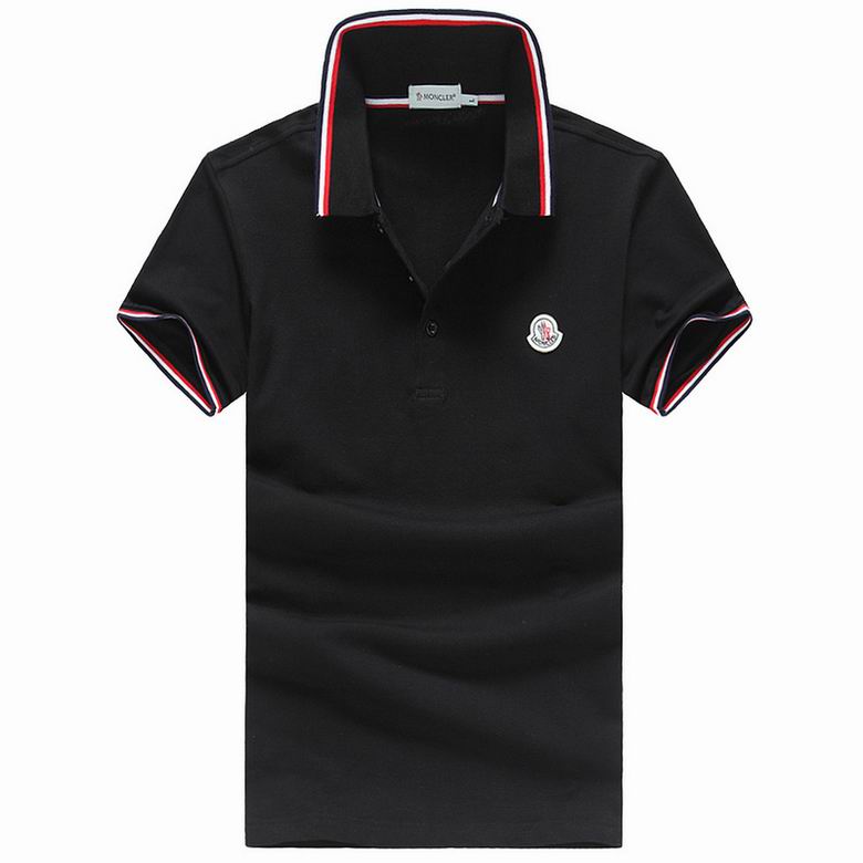 Wholesale Cheap M.oncler Short Sleeve Lapel T Shirts for Sale