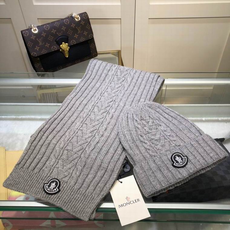 Wholesale Cheap M oncler Hats Scarf set for Sale