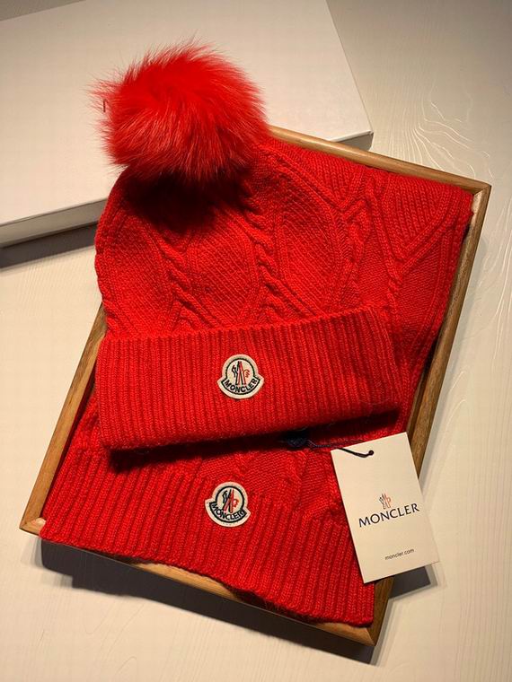 Wholesale Cheap M oncler Hats Scarf set for Sale