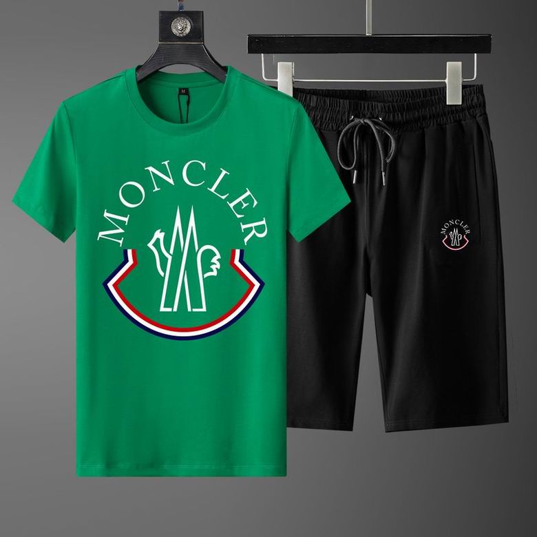 Wholesale Cheap M.oncler Short Sleeve Replica Tracksuits Sets for Sale