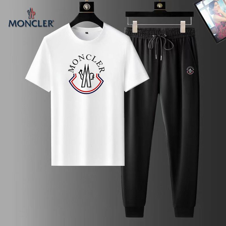 Wholesale Cheap M.oncler Short Sleeve Replica Tracksuits Sets for Sale