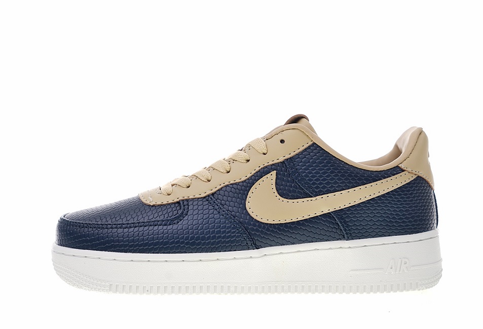 Nike Air Force 1 Low “Snakeskin” Dark Blue/Khaki 596728-032