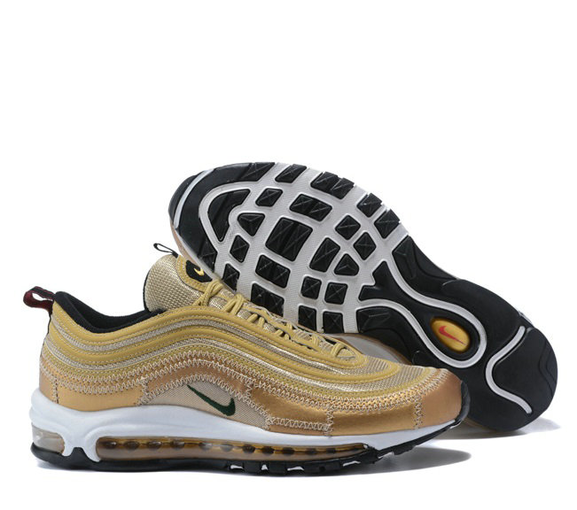 Wholesale Cheap Nike Air Max 97 Cr7 Golden Patchwork Shoes for Sale-127