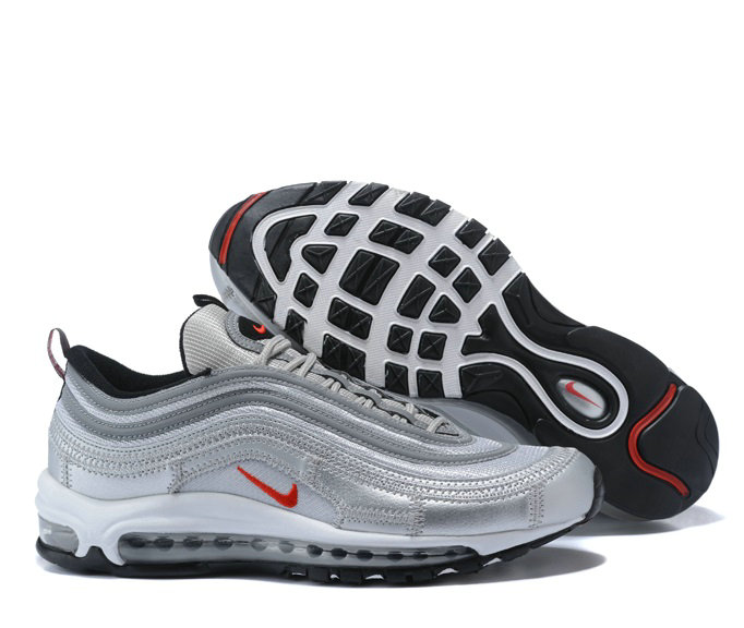 Wholesale Cheap Nike Air Max 97 Cr7 Silver Patchwork Shoes for Sale-128