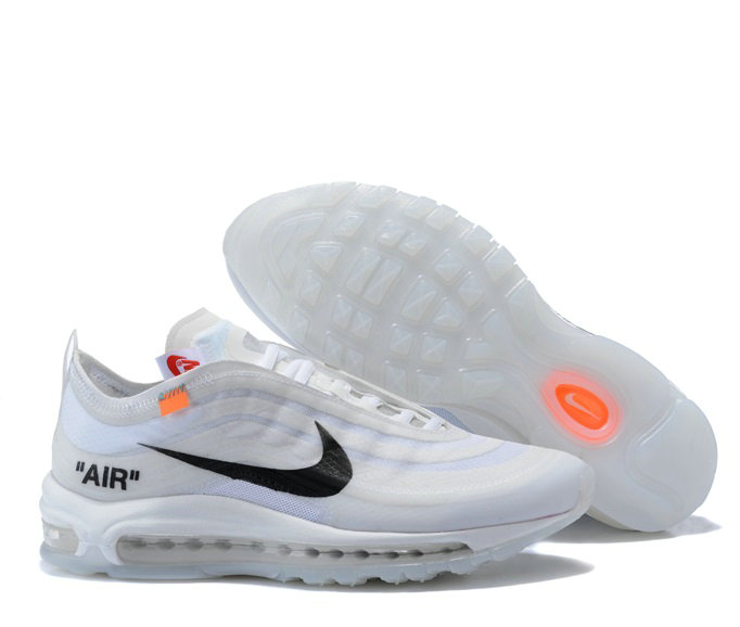 Wholesale Cheap Off-White X Nike Air Max 97 Men's Running Shoes for Sale-125