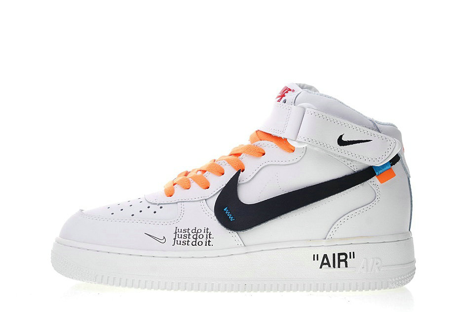 Off White x Nike Air Force 1 high Just Do It White/Black AR7719-100