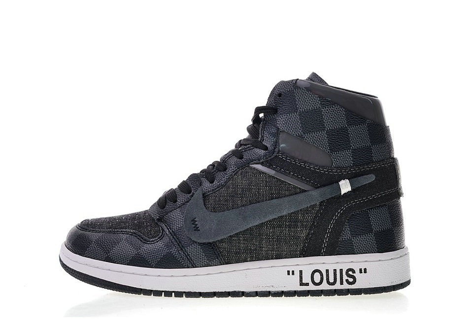 Off white Louis Vuitton x Air Jordan 1 Pinnacle AO0818-001