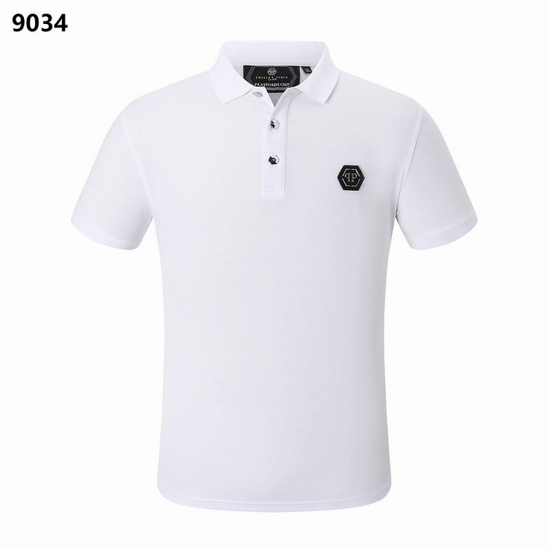 Wholesale Cheap Philipp Plein Short Lapel T Shirts for Sale