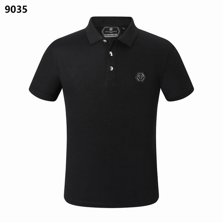 Wholesale Cheap Philipp Plein Short Lapel T Shirts for Sale