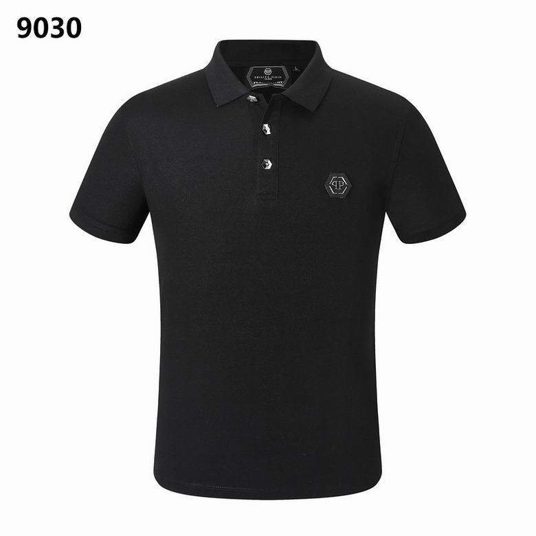 Wholesale Cheap Philipp Plein Short Lapel T Shirts for Sale