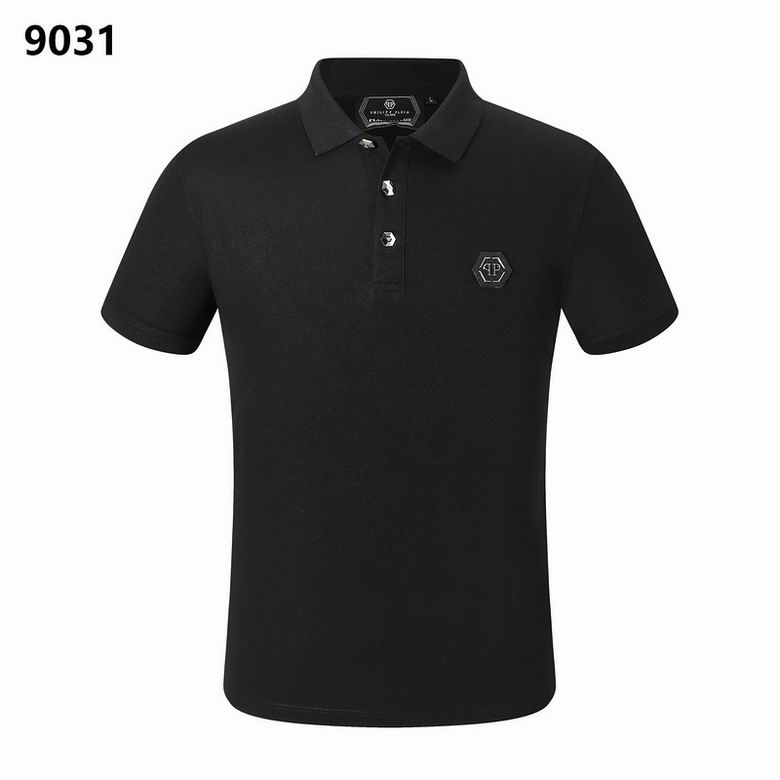 Wholesale Cheap Philipp Plein Short Lapel T Shirts for Sale