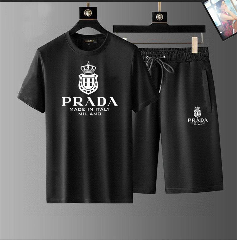 Wholesale Cheap Prada Short Sleeve Tracksuit for Sale