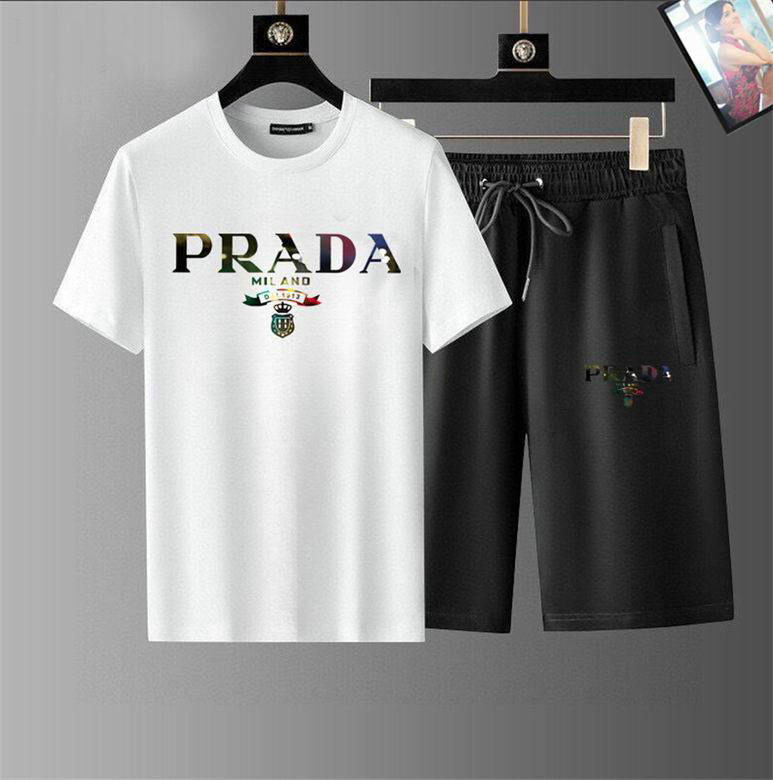 Wholesale Cheap Prada Short Sleeve Tracksuit for Sale