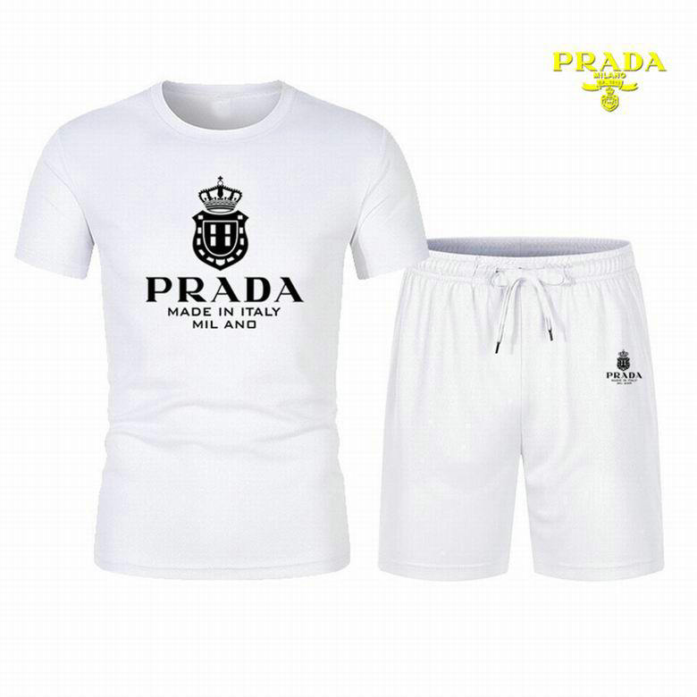 Wholesale Cheap Prada Short Sleeve Tracksuit for Sale