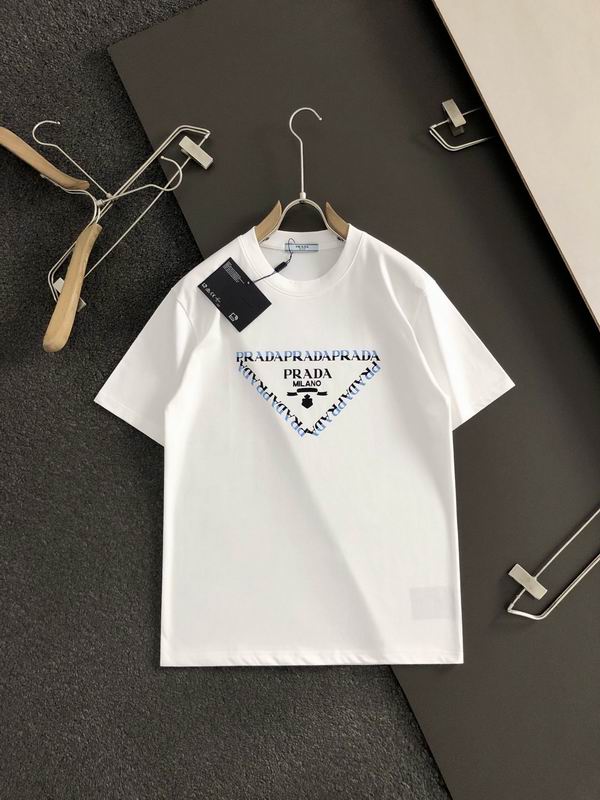 Wholesale Cheap High quality men's Prada Short Sleeve Replica Designer T Shirts for Sale