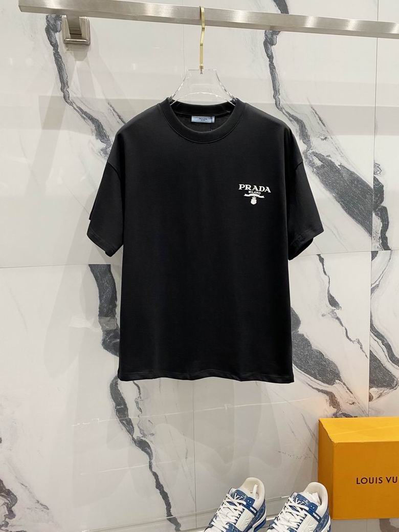 Wholesale Cheap High quality women's P.rada Short Sleeve Replica Designer T Shirts for Sale
