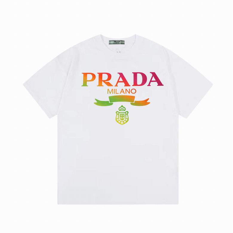 Wholesale Cheap P rada Short Sleeve Replica T Shirts for Sale