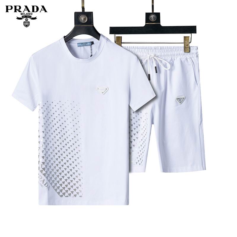 Wholesale Cheap P.rada Short Sleeve Replica Designer Tracksuits for Sale
