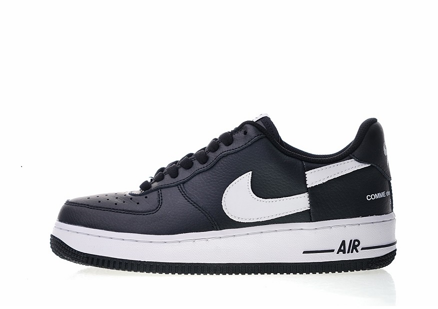 Supreme X Comme Des Garcons X Nike Air Force 1 Black White AR7623-001