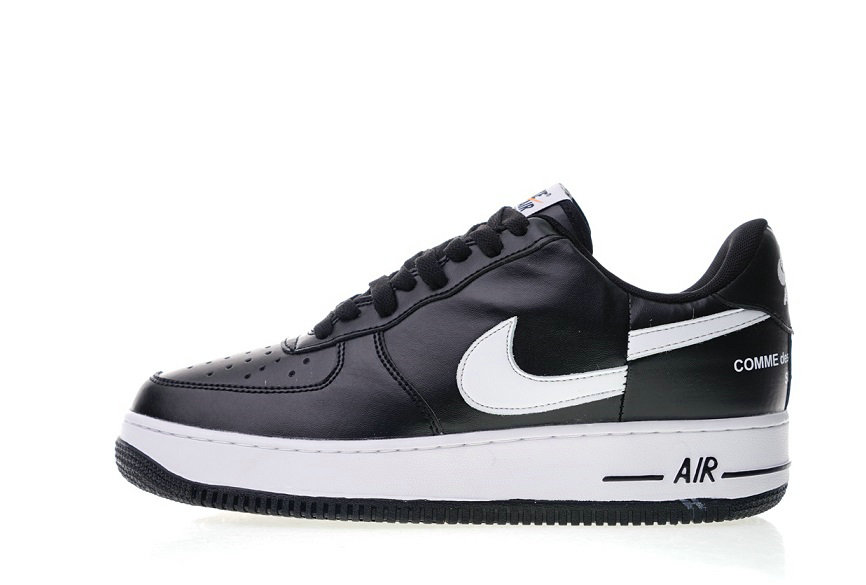 Supreme X Comme Des Garcons X Nike Air Force 1 Low Black Shoes AR7623-001