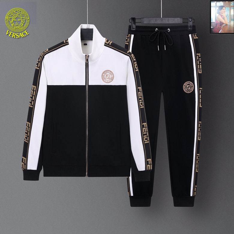 Wholesale Cheap V ersace Long Sleeve men Tracksuits for Sale